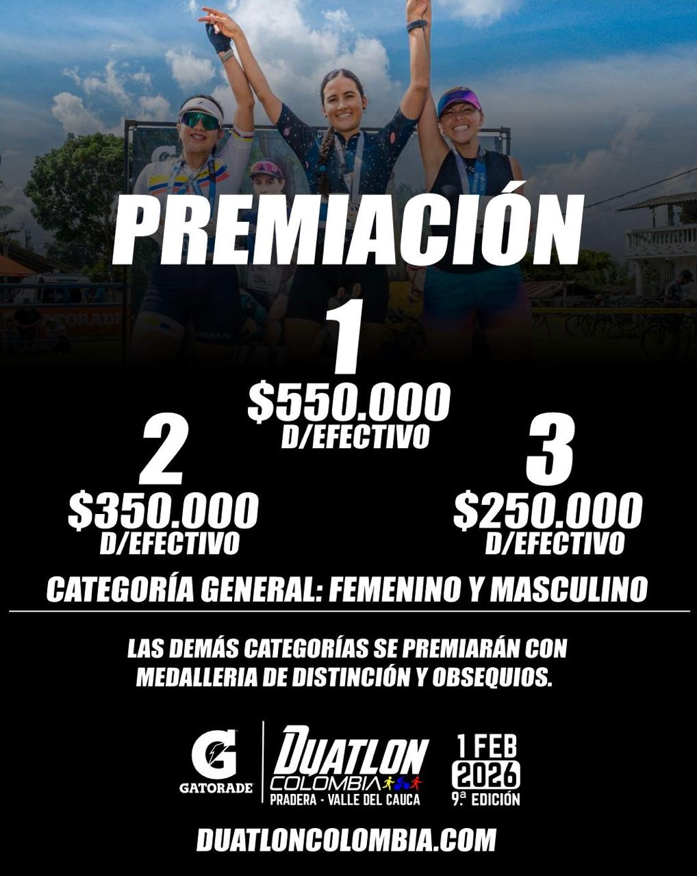 Premiacion Carrera